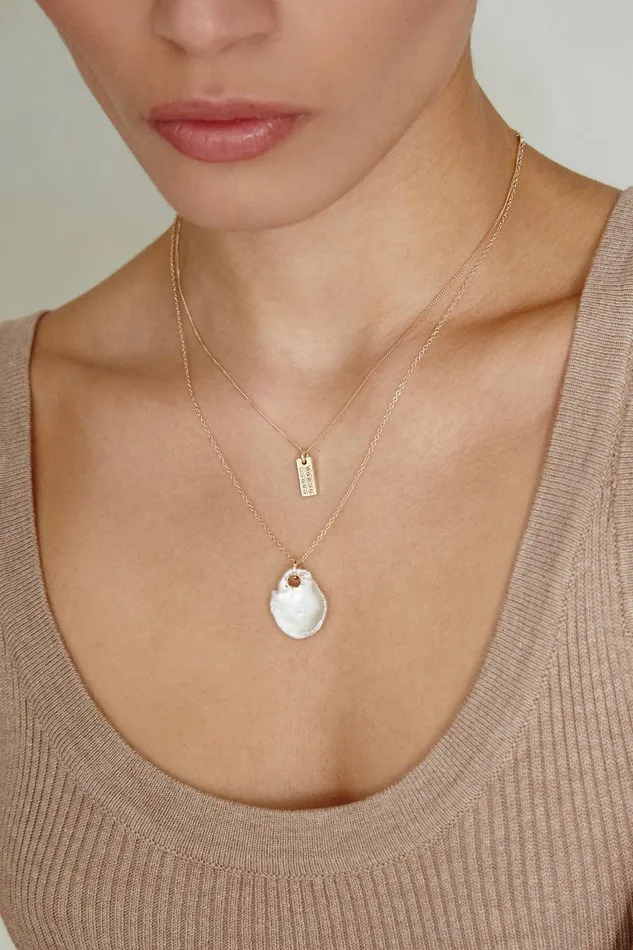 14k Tessa Pearl And Diamond Necklace Set Women Chan Luu 14k Fine