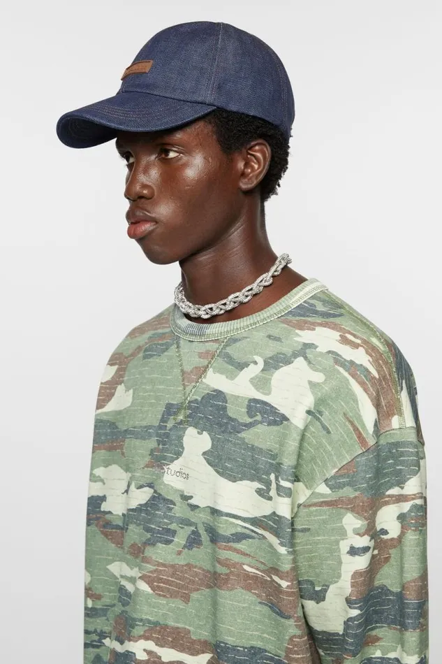 Acne Studios Denim Baseball Cap Indigo Blue Women Hats Acne Studios Denim Baseball Cap Indigo Blue Women Hats