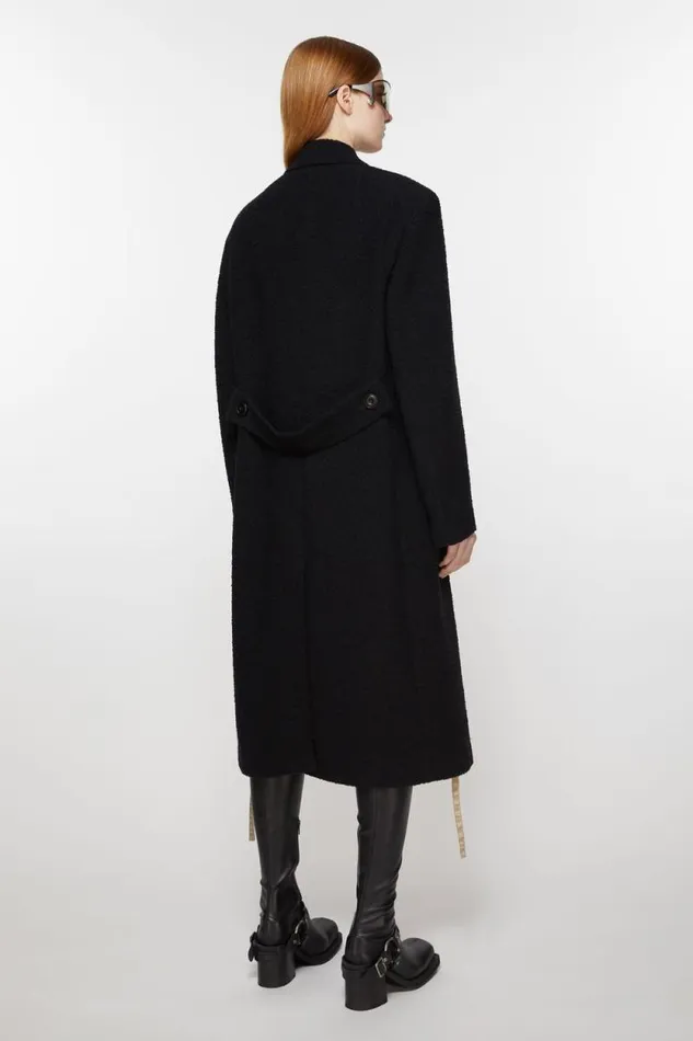 Acne Studios Doublebreasted Wool Coat Black Women Outerwear Acne Studios Doublebreasted Wool Coat Black Women Outerwear