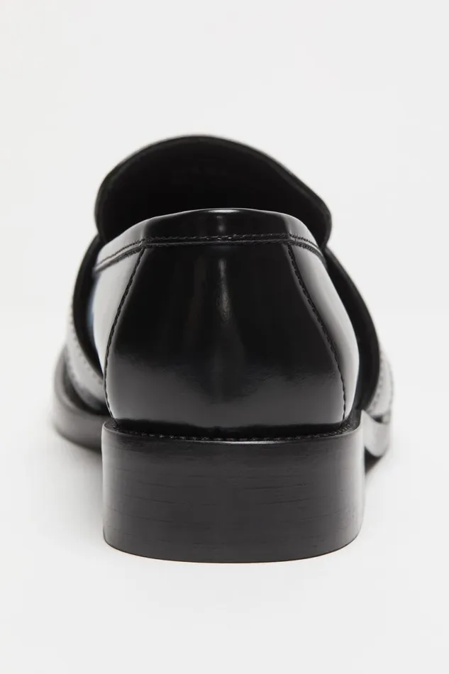 Acne Studios Leather Loafers Black Women Shoes