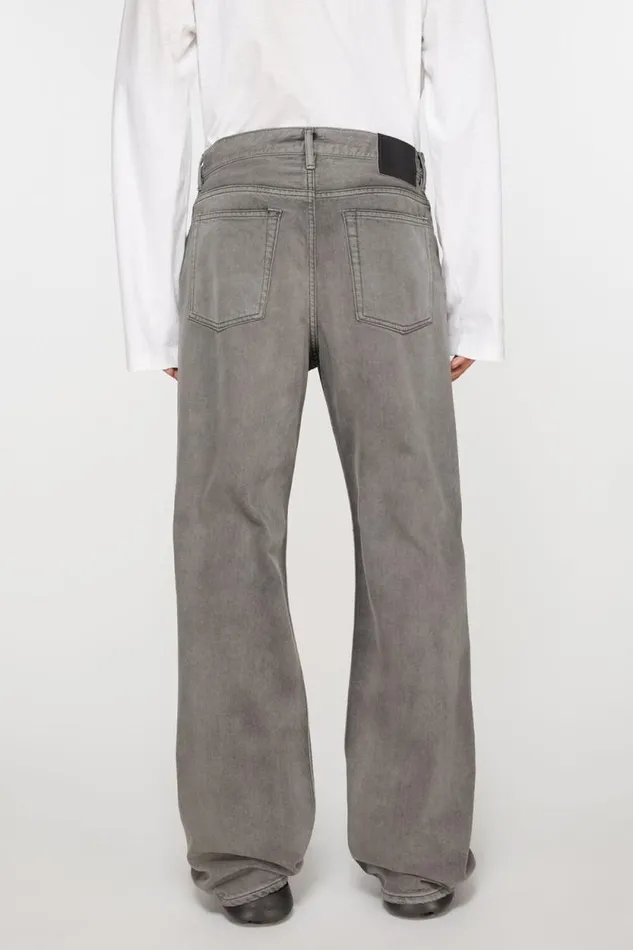 Acne Studios Loose Fit Jeans 8211 2021M Anthracite Grey Men Jeans