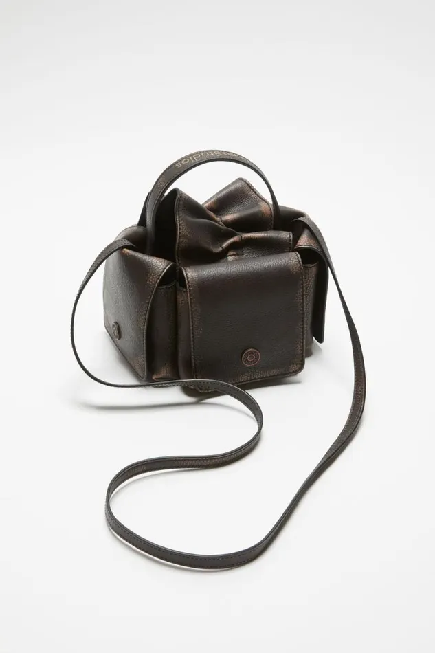 Acne Studios Multipocket Mini Bag Dark Brownbeige Men Bags Acne Studios Multipocket Mini Bag Dark Brownbeige Men Bags
