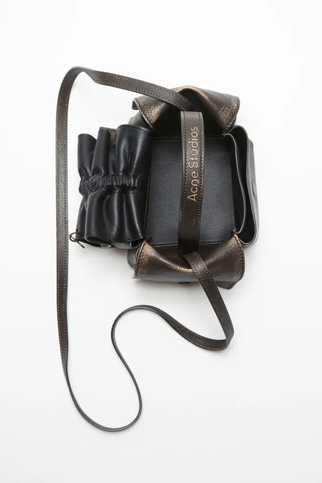 Acne Studios Multipocket Mini Bag Dark Brownbeige Men Bags Acne Studios Multipocket Mini Bag Dark Brownbeige Men Bags