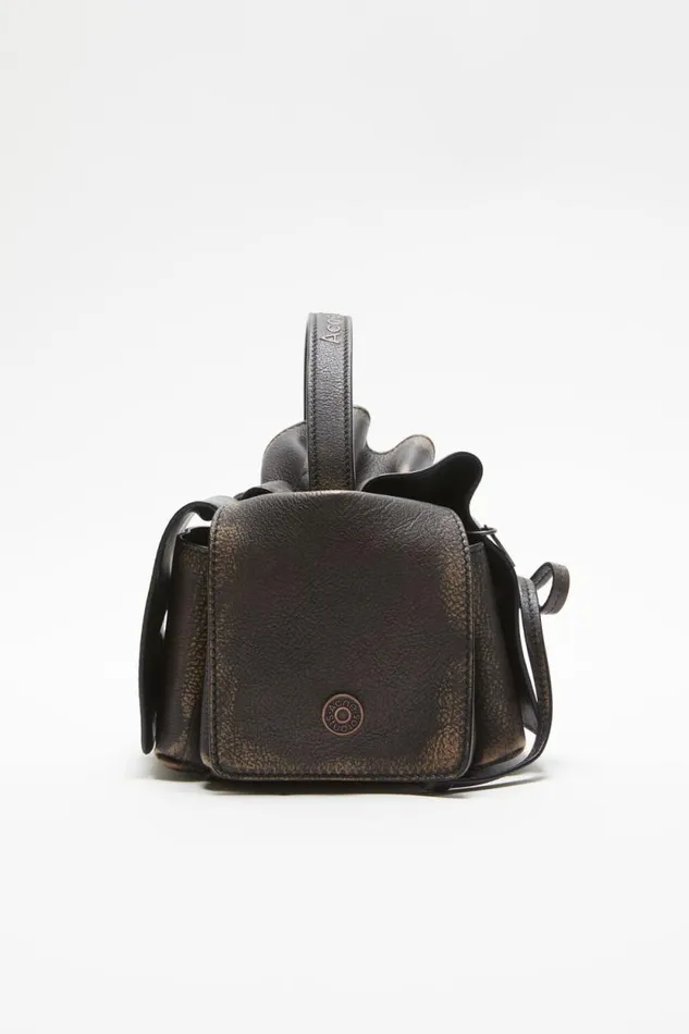 Acne Studios Multipocket Mini Bag Dark Brownbeige Men Bags Acne Studios Multipocket Mini Bag Dark Brownbeige Men Bags