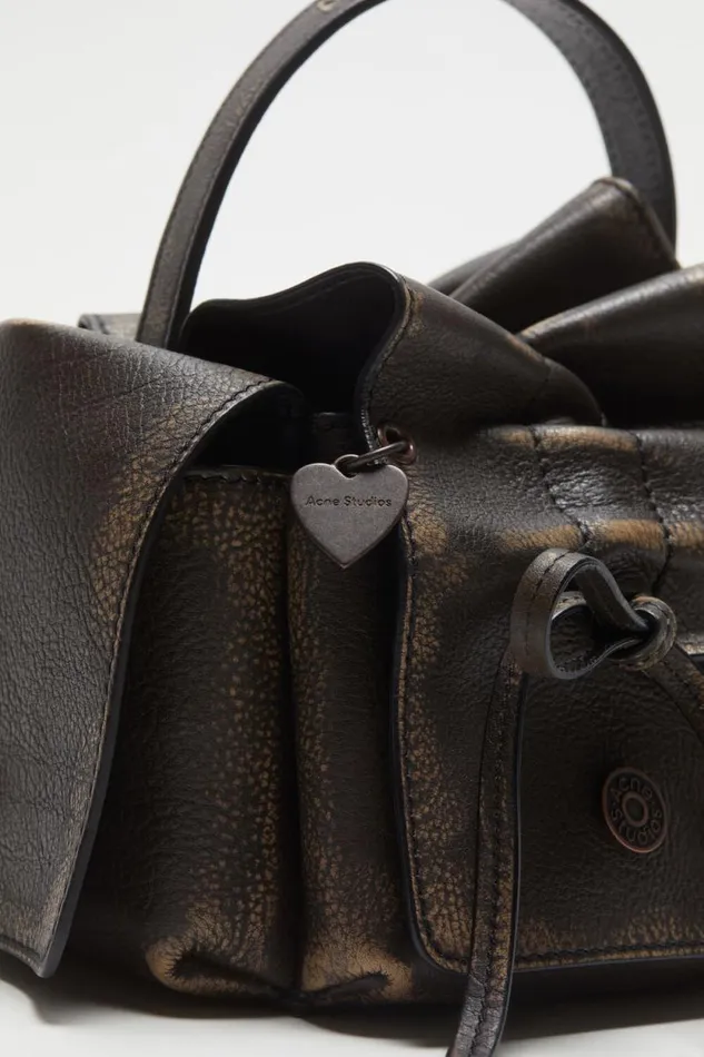 Acne Studios Multipocket Mini Bag Dark Brownbeige Men Bags Acne Studios Multipocket Mini Bag Dark Brownbeige Men Bags