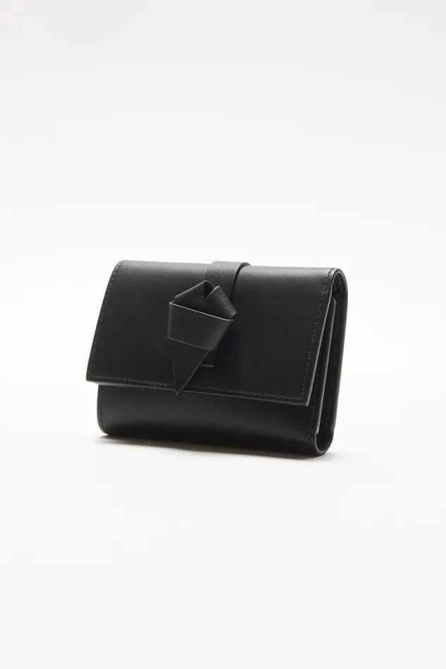 Acne Studios Musubi Folded Wallet Black Women Bags Acne Studios Musubi Folded Wallet Black Women Bags