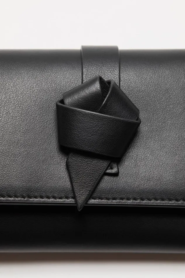 Acne Studios Musubi Folded Wallet Black Women Bags Acne Studios Musubi Folded Wallet Black Women Bags