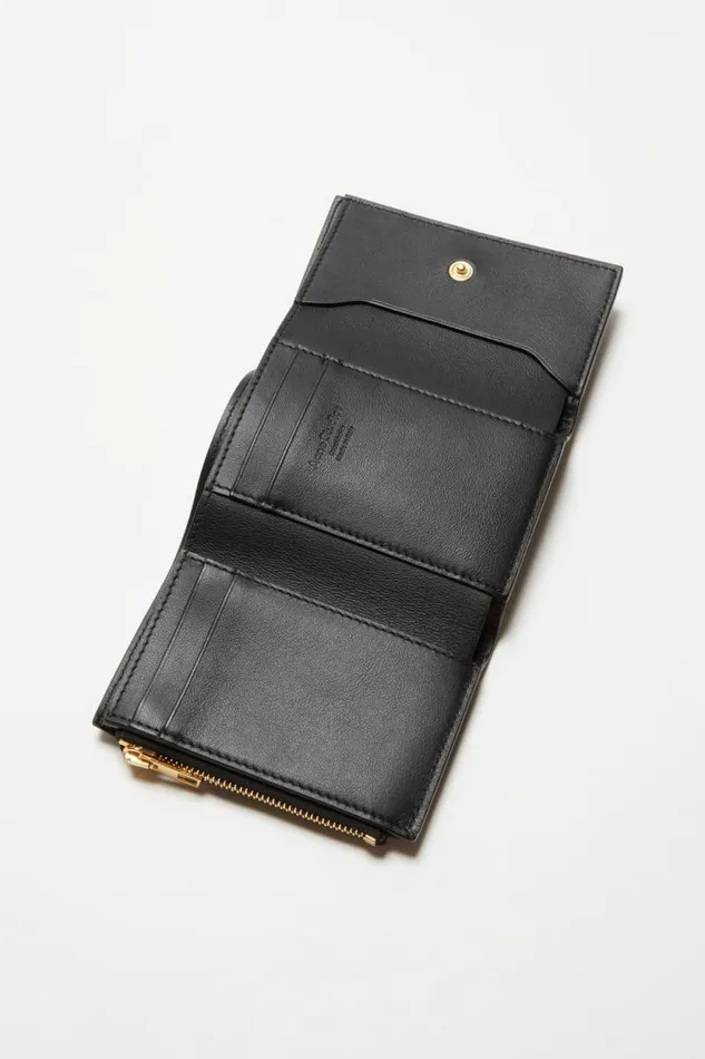 Acne Studios Musubi Folded Wallet Black Women Bags Acne Studios Musubi Folded Wallet Black Women Bags