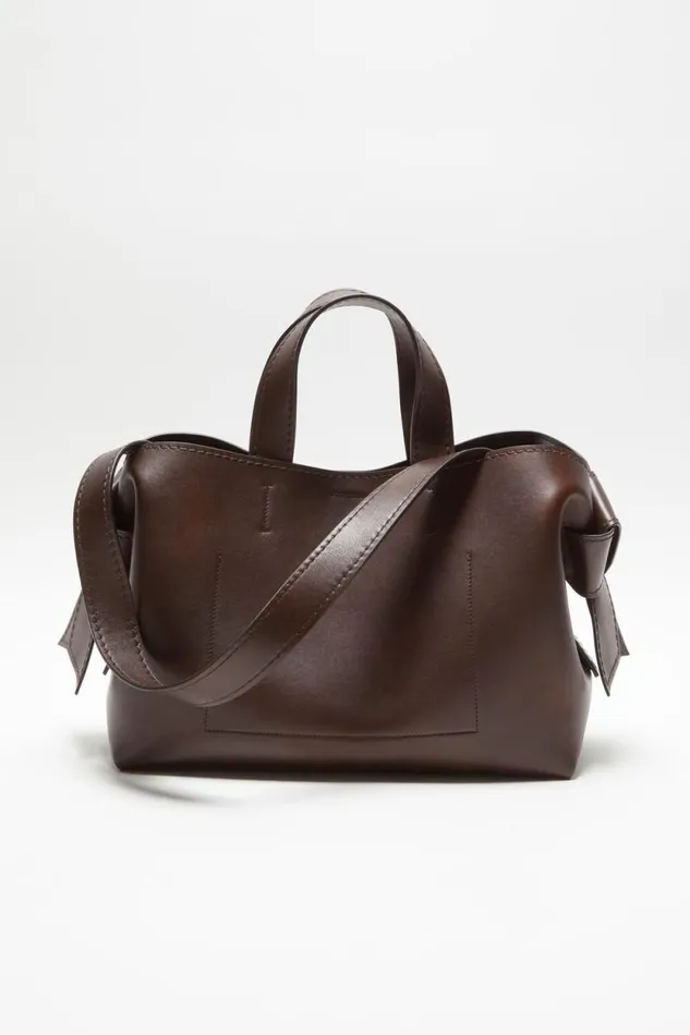 Acne Studios Musubi Midi Tote Dark Brown Men Bags Acne Studios Musubi Midi Tote Dark Brown Men Bags