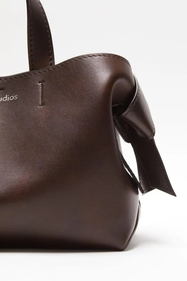 Acne Studios Musubi Midi Tote Dark Brown Men Bags Acne Studios Musubi Midi Tote Dark Brown Men Bags