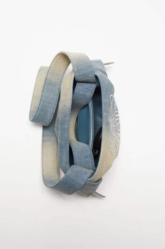 Acne Studios Musubi Mini Shoulder Bag Dusty Blue Women Bags Acne Studios Musubi Mini Shoulder Bag Dusty Blue Women Bags