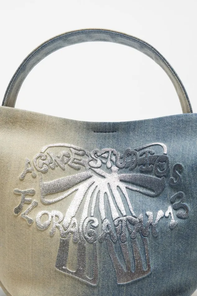 Acne Studios Musubi Mini Shoulder Bag Dusty Blue Women Bags Acne Studios Musubi Mini Shoulder Bag Dusty Blue Women Bags