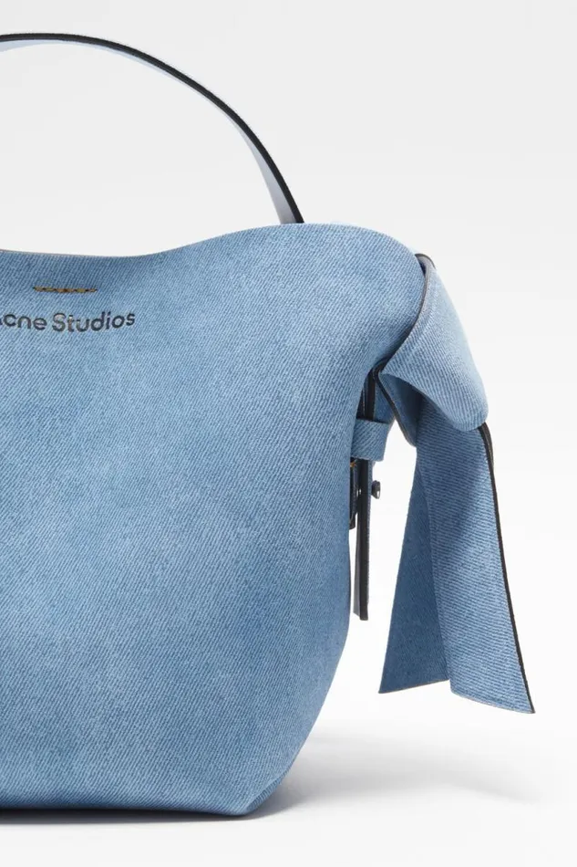 Acne Studios Musubi Mini Shoulder Bag Light Blue Women Bags Acne Studios Musubi Mini Shoulder Bag Light Blue Women Bags