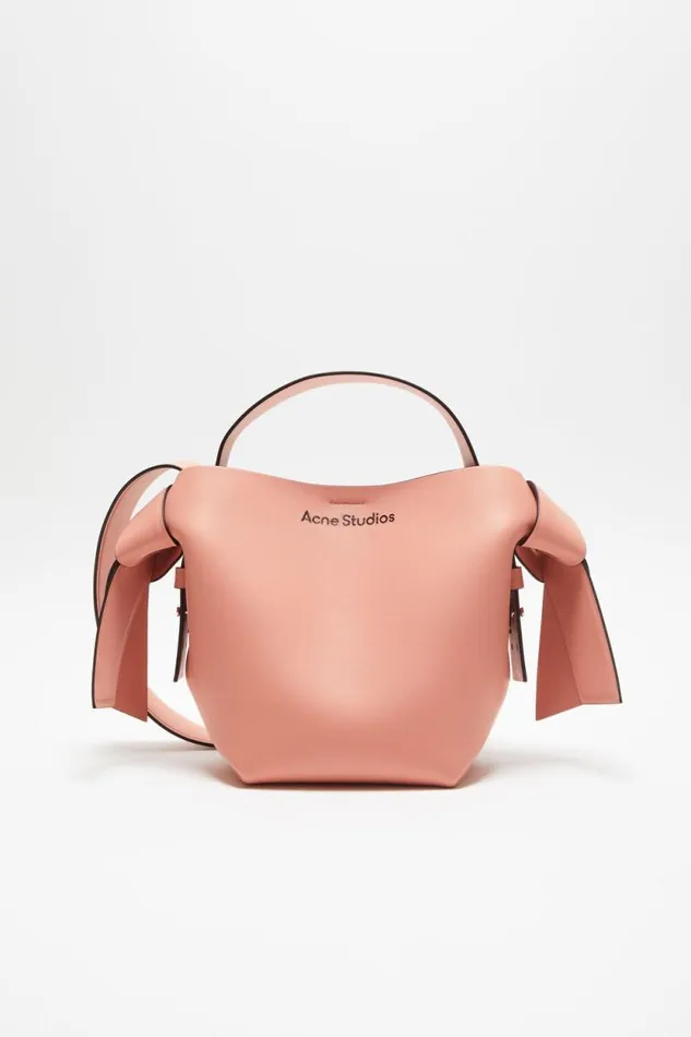 Acne Studios Musubi Mini Shoulder Bag Salmon Pink Women Bags
