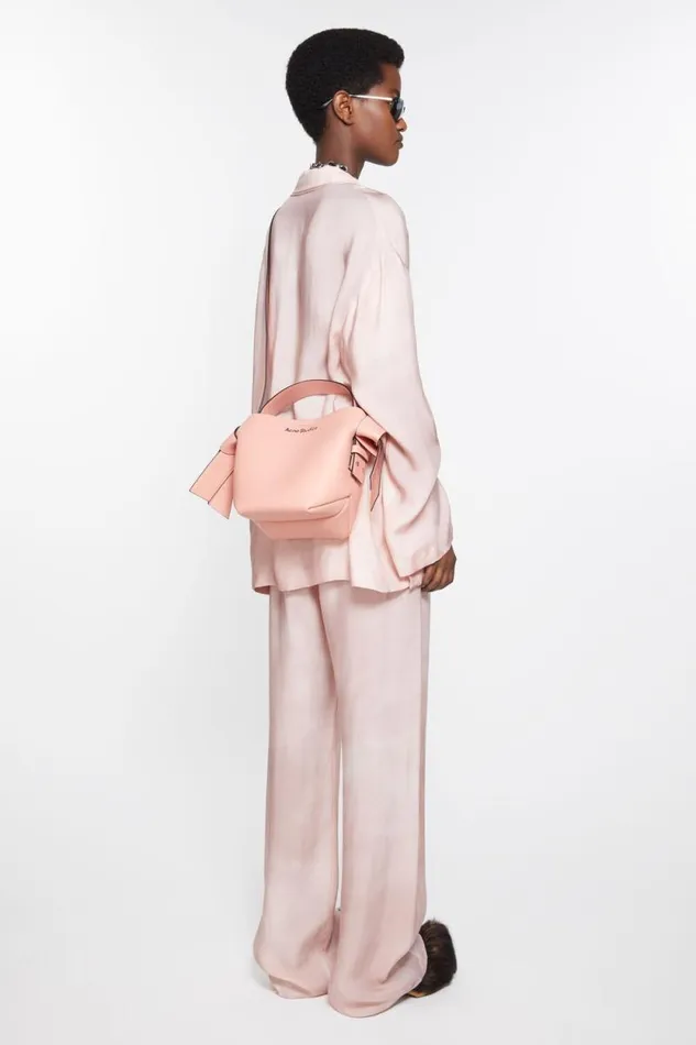Acne Studios Musubi Mini Shoulder Bag Salmon Pink Women Bags Acne Studios Musubi Mini Shoulder Bag Salmon Pink Women Bags