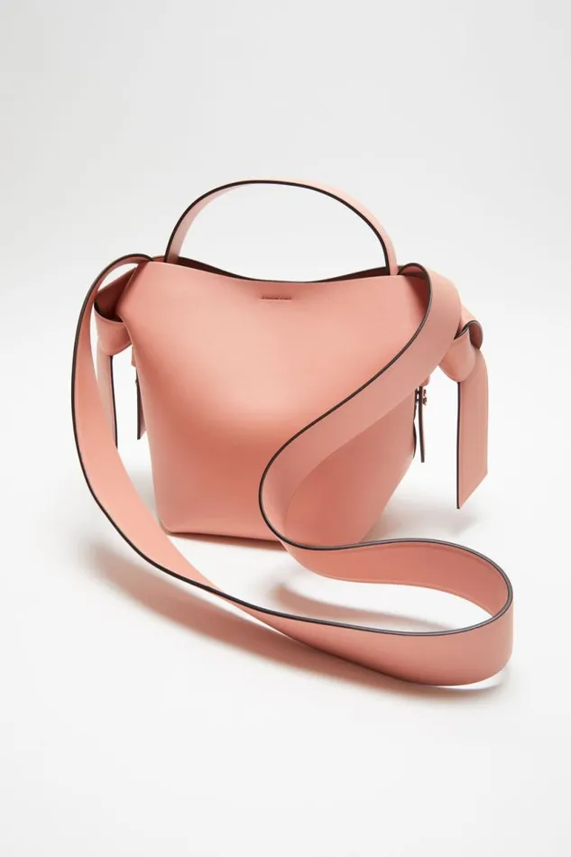 Acne Studios Musubi Mini Shoulder Bag Salmon Pink Women Bags Acne Studios Musubi Mini Shoulder Bag Salmon Pink Women Bags