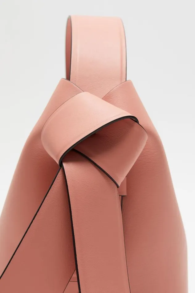 Acne Studios Musubi Mini Shoulder Bag Salmon Pink Women Bags Acne Studios Musubi Mini Shoulder Bag Salmon Pink Women Bags