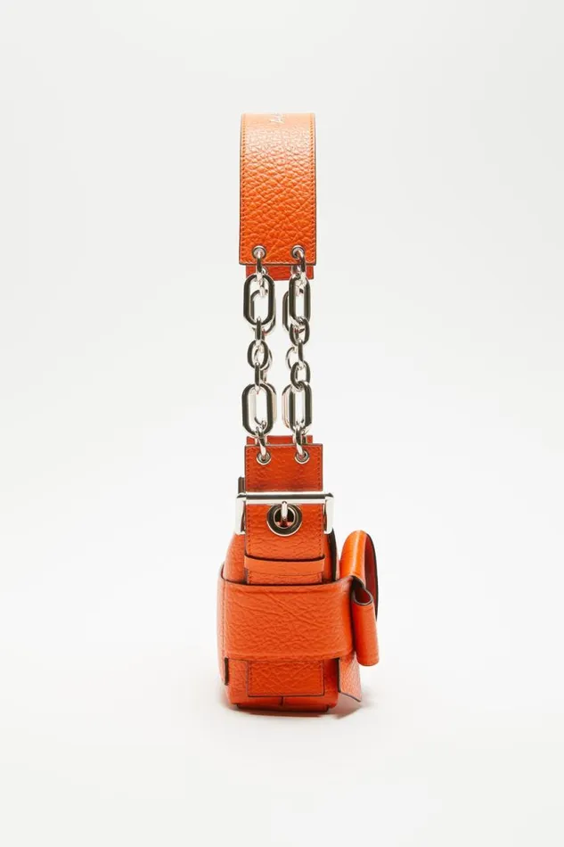 Acne Studios Musubi Shoulder Bag Bright Orange Women Bags Acne Studios Musubi Shoulder Bag Bright Orange Women Bags