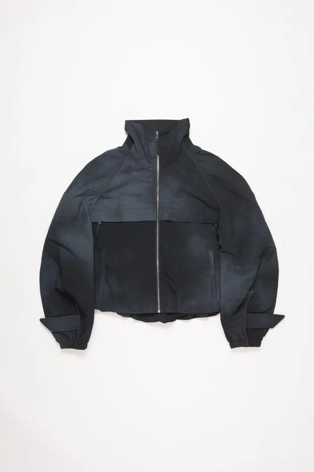 Acne Studios Nylon Jacket Stone Black Women Outerwear Acne Studios Nylon Jacket Stone Black Women Outerwear