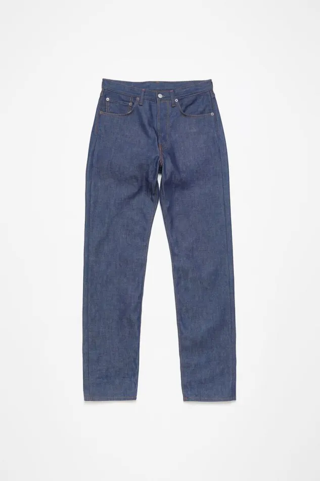 Acne Studios Regular Fit Jeans 1996 Indigo Blue Men Jeans Acne Studios Regular Fit Jeans 1996 Indigo Blue Men Jeans