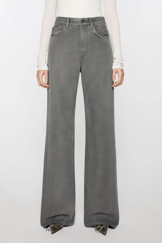 Acne Studios Relaxed Fit Jeans 8211 2022F Anthracite Grey Women Jeans