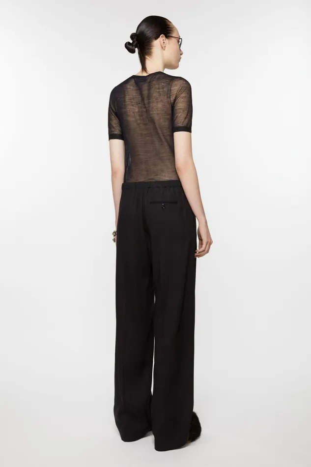 Acne Studios Tailored Trousers Black Women Trousers Acne Studios Tailored Trousers Black Women Trousers