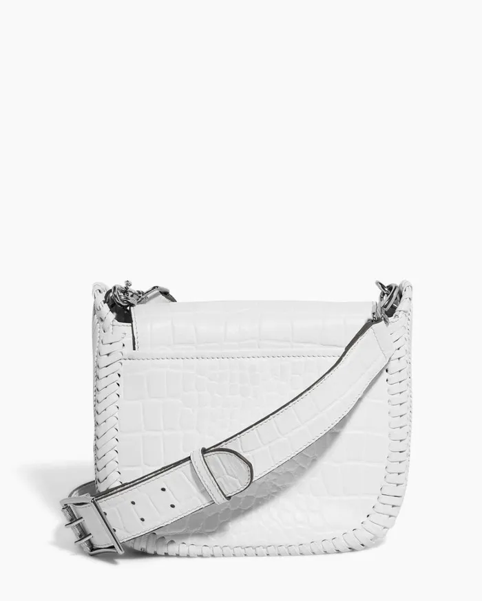 Aimee Kestenberg Crossbody Bags Women All For Love Saddle Crossbody White Croco