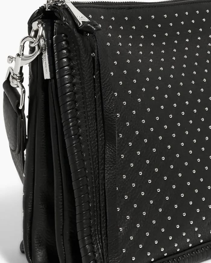 Aimee Kestenberg Crossbody Bags Women Famous Large Crossbody Black With Shiny Silver Studs