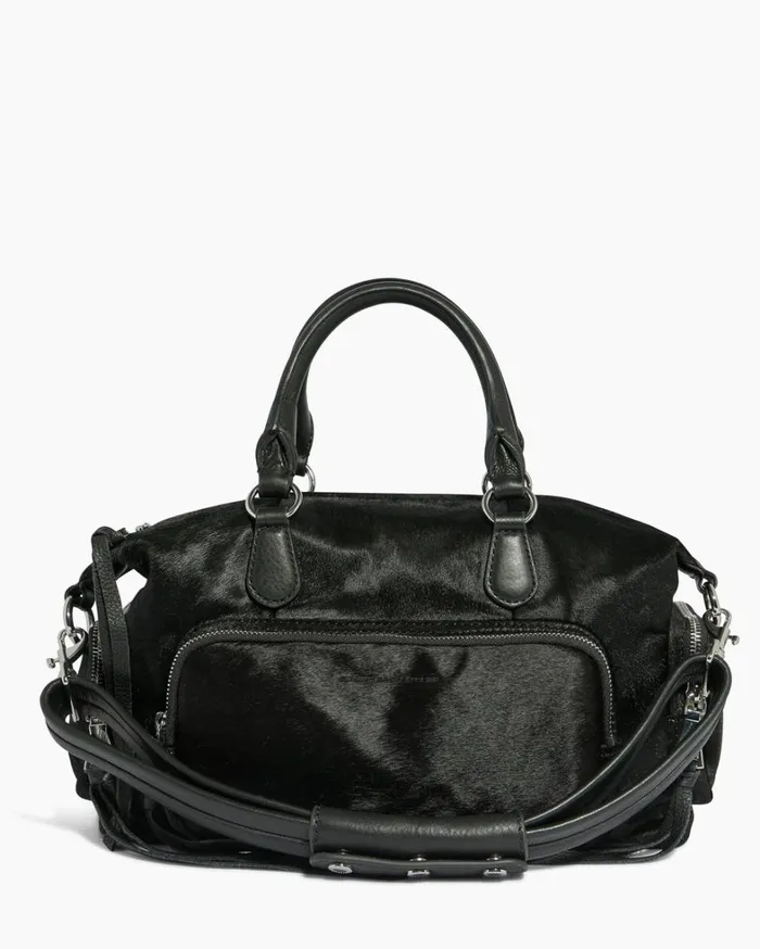 Aimee Kestenberg Satchels Women Away We Go Satchel Black Haircalf