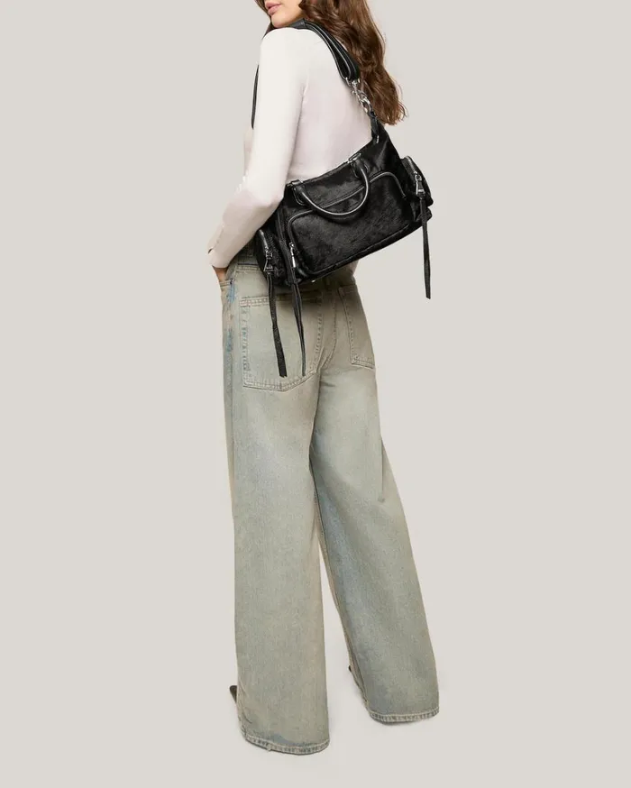 Aimee Kestenberg Satchels Women Away We Go Satchel Black Haircalf