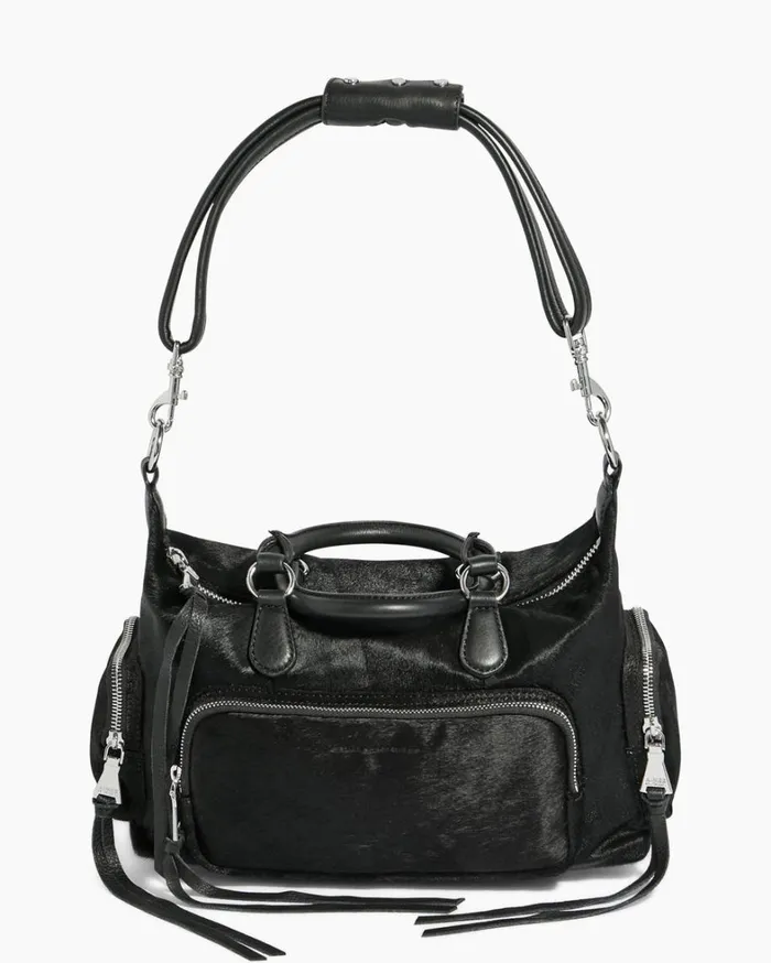 Aimee Kestenberg Satchels Women Away We Go Satchel Black Haircalf