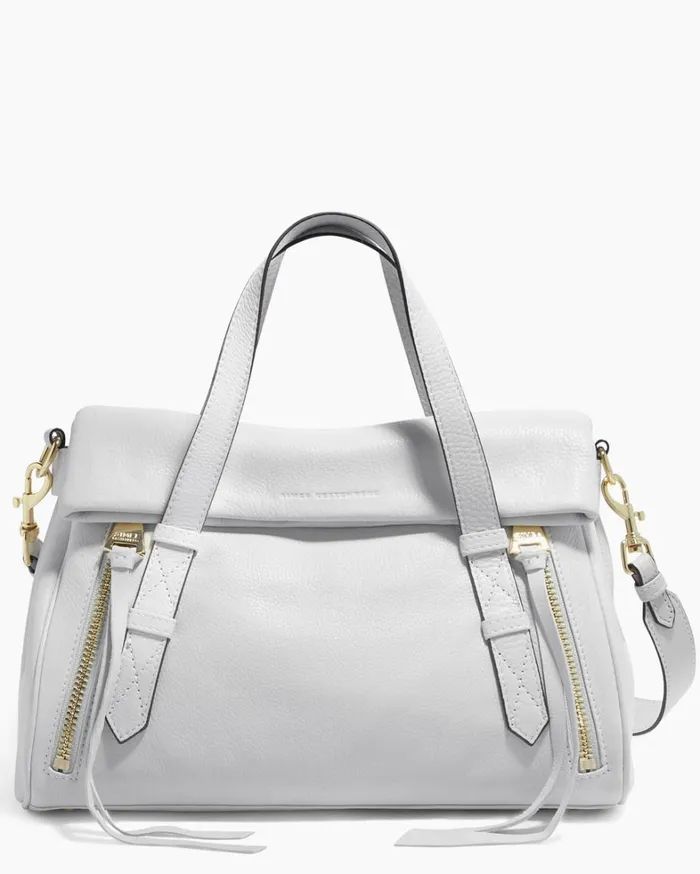 Aimee Kestenberg Satchels Women Bali Double Entry Satchel Cloud With Shiny Gold