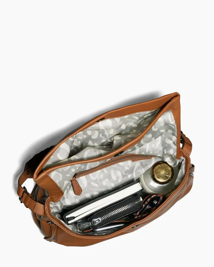 Aimee Kestenberg Shoulder Bags Women Bali Hobo Chestnut Brown With Gunmetal