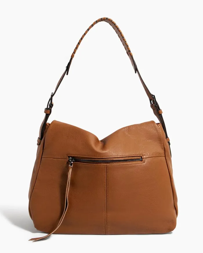 Aimee Kestenberg Shoulder Bags Women Bali Hobo Chestnut Brown With Gunmetal