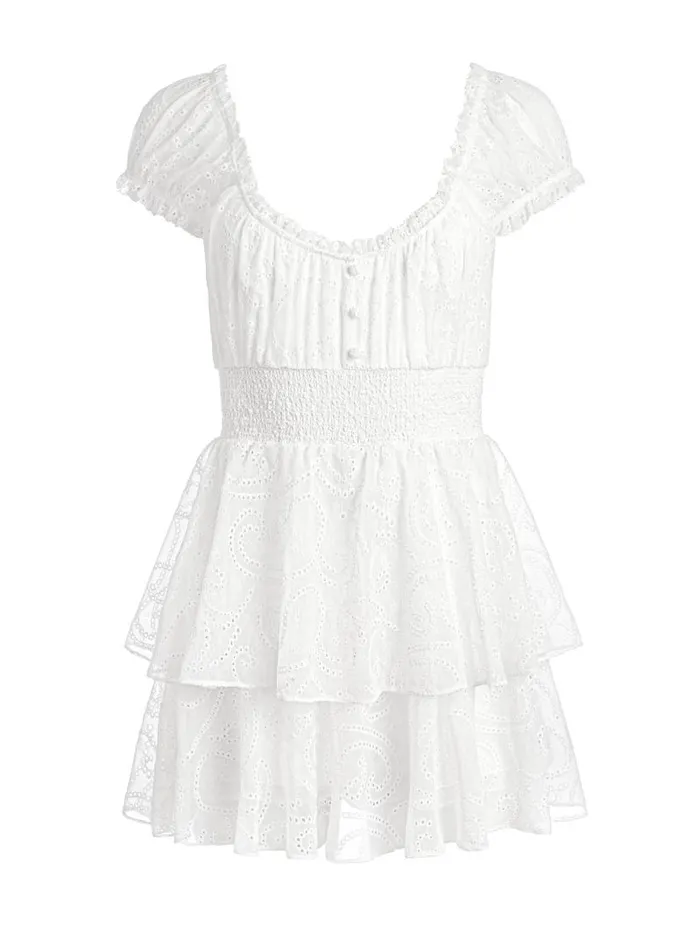 Alice Olivia GRACIE RUFFLE ROMPER Black Women Jumpsuits Rompers