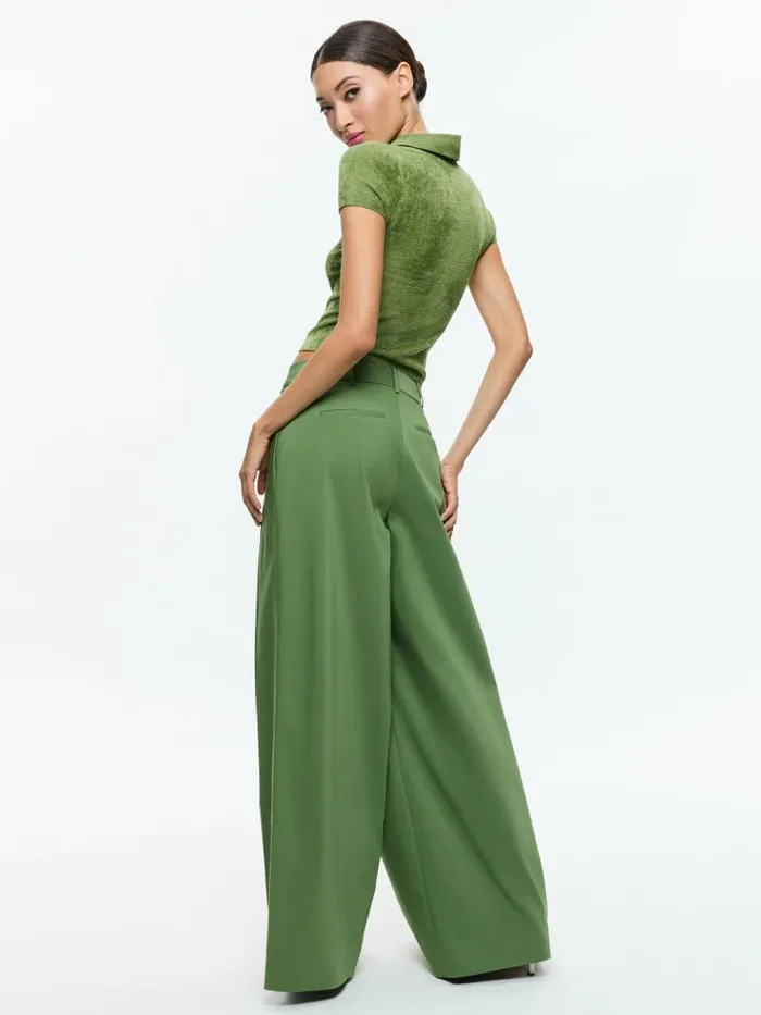 Alice Olivia MARTHA POLO Avocado Women Tops