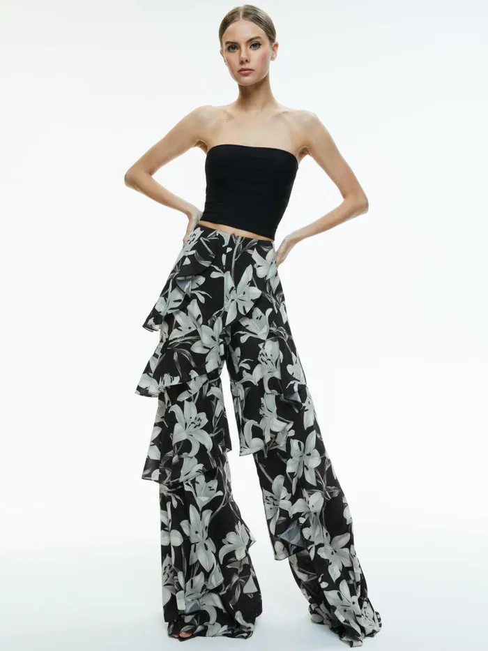 Alice Olivia Stargazer Black Lg Women Matching Sets