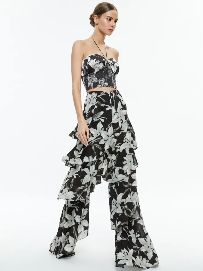 Alice Olivia Stargazer Black Lg Women Matching Sets