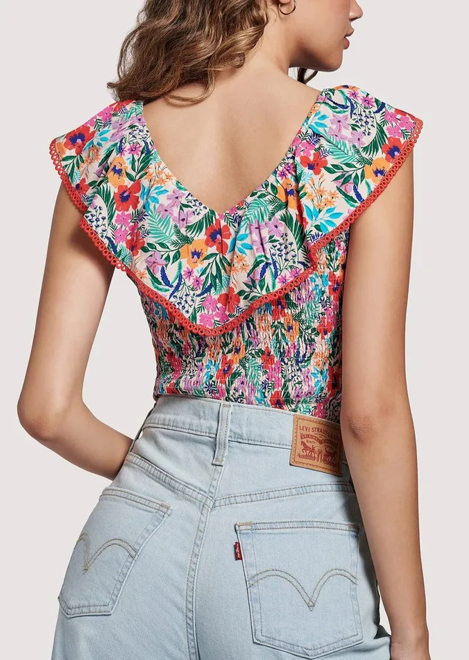 All Summer Long Top Multifloral Women Lost Wander Tops