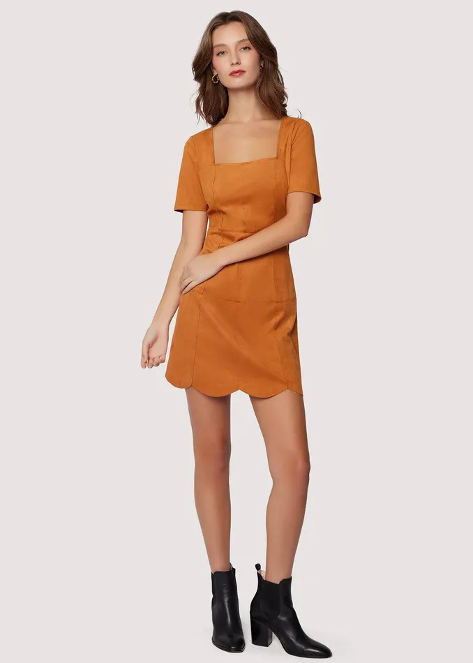 Amore Mini Dress Caramel Women Lost Wander Dresses