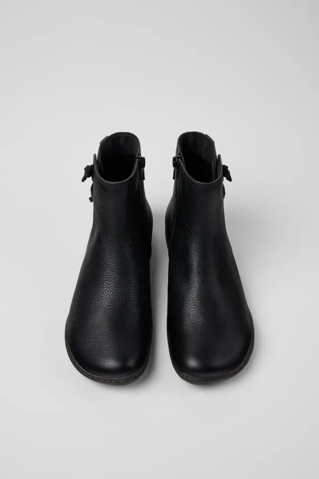 Ankle Boots Women Camper Peu Black Leather Boots