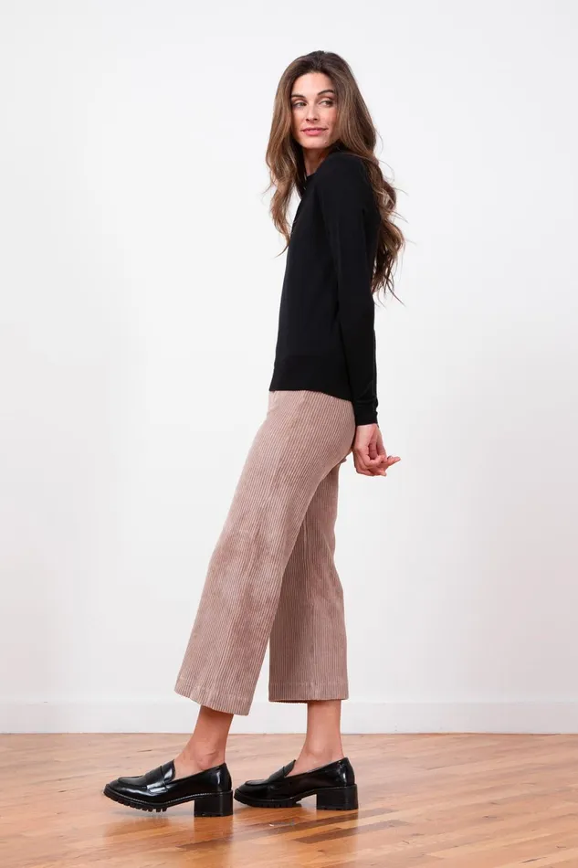 Avenue Montaigne ALEX Corduroy Cappuccino Women Pants