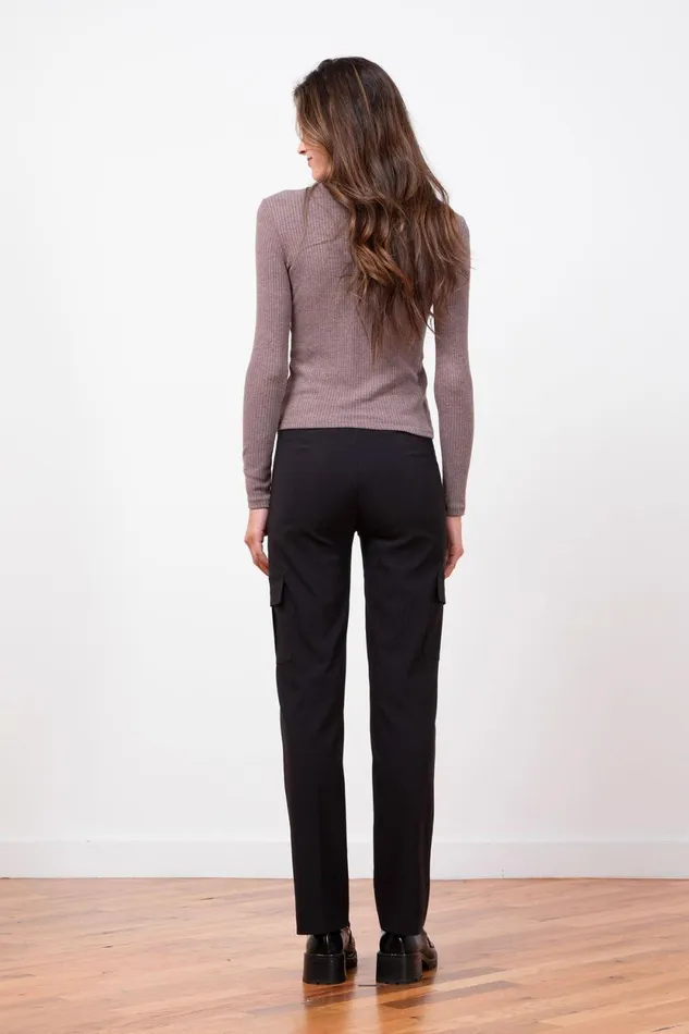Avenue Montaigne KOOL Signature Black Women Pants
