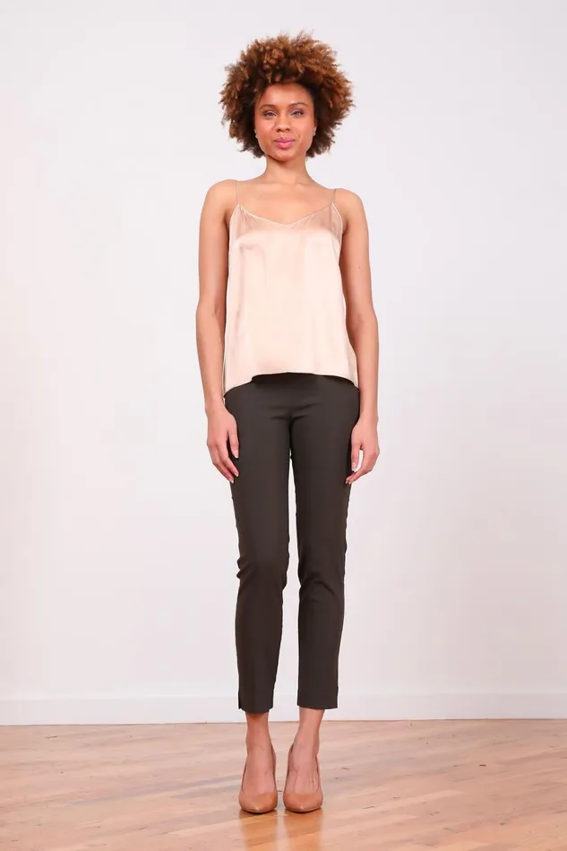 Avenue Montaigne PARS Signature Dark Green Women Pants