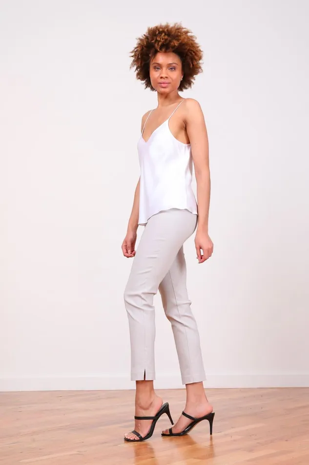 Avenue Montaigne PARS Signature Silver Women Pants