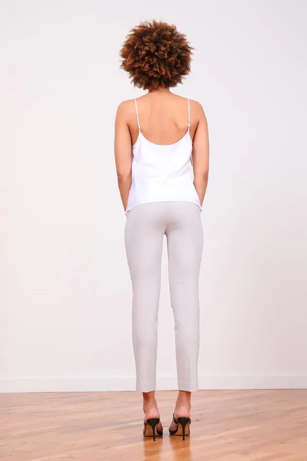 Avenue Montaigne PARS Signature Silver Women Pants