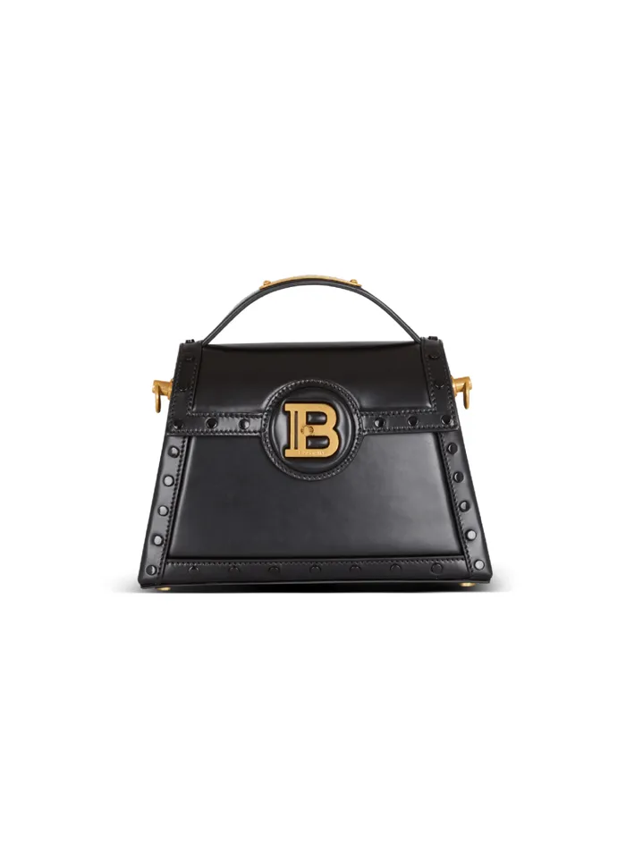 BBuzz Dynasty Bag In Glazed Leather Black Women Balmain Handbags