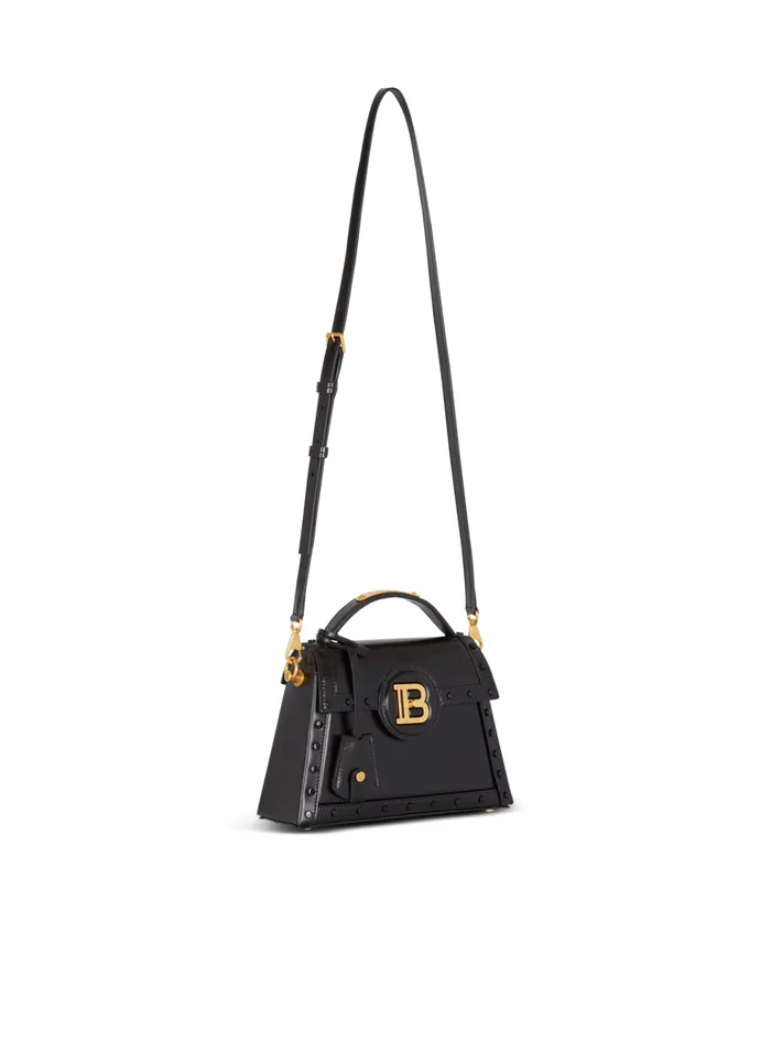 BBuzz Dynasty Bag In Glazed Leather Black Women Balmain Handbags