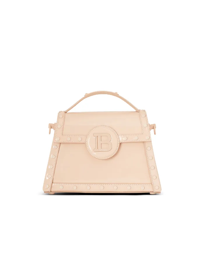 BBuzz Dynasty Patent Leather Bag Beige Women Balmain Handbags