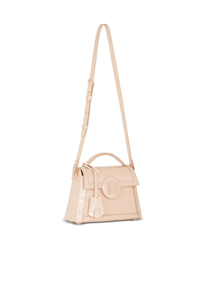 BBuzz Dynasty Patent Leather Bag Beige Women Balmain Handbags
